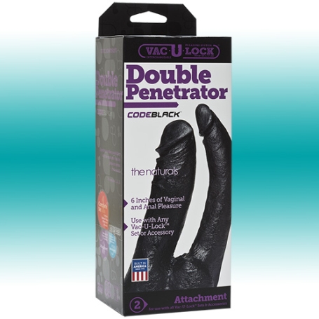 Фаллос-насадка Double Penetrator CodeBlack