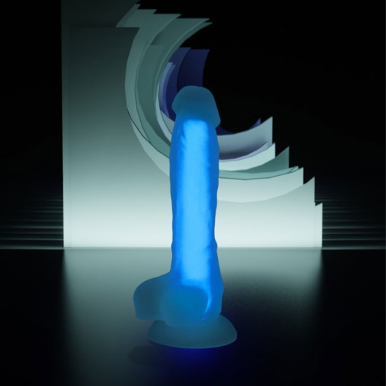 Фаллос Glow Beyond, синий