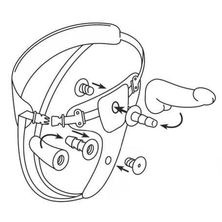 Страпон с 2 насадками Lovetoy Soft-Dolli