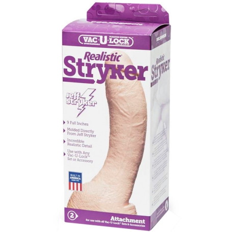 Фаллос-насадка Vac-U-Lock Realistic Stryker, Doc Johnson