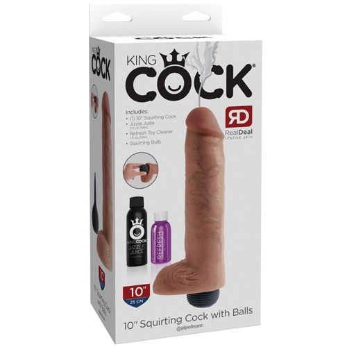 Фаллос King Cock Squirting 10&quot;