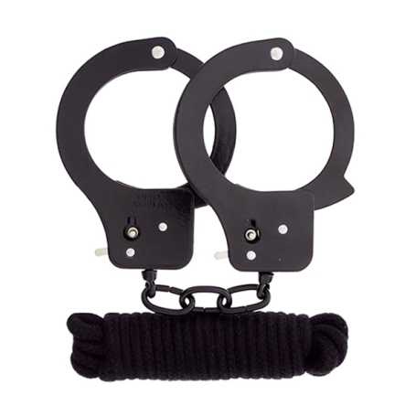 Набор для фиксации BondX Metal Cuffs &amp; Love Rope