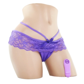 Вибратор с трусиками Crotchless Panty Thrill-Her