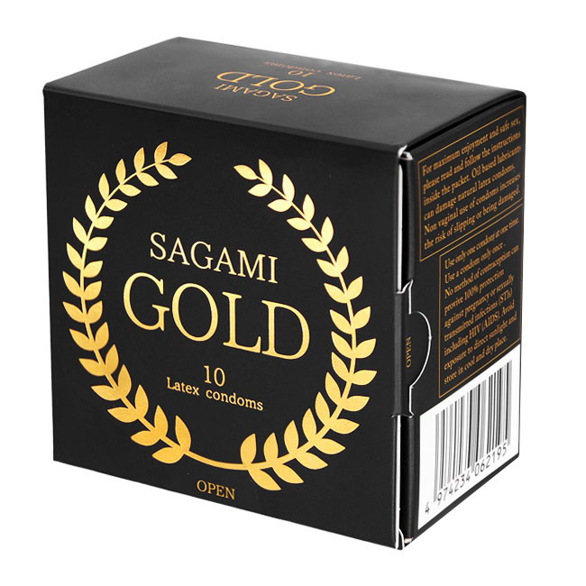 Презервативы Sagami Gold - 10 шт